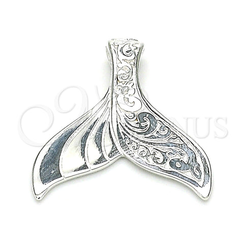 Sterling Silver Fancy Pendant, Polished, Raw, 05.398.0031