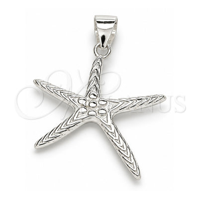 Sterling Silver Fancy Pendant, Polished, Raw, 05.398.0043