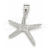 Sterling Silver Fancy Pendant, Polished, Raw, 05.398.0043