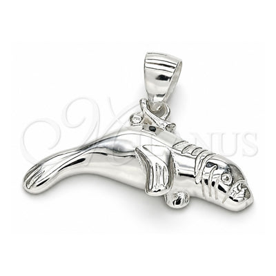 Sterling Silver Fancy Pendant, Polished, Raw, 05.398.0048