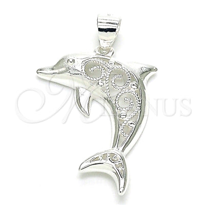 Sterling Silver Dolphin Pendant 05.398.0049 for wholesale, main product view