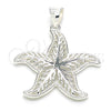 Sterling Silver Fancy Pendant, Polished, Raw, 05.398.0052