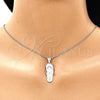 Sterling Silver Fancy Pendant, Shoes and Turtle Design, Polished, Raw, 05.398.0057