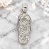 Sterling Silver Fancy Pendant, Shoes and Turtle Design, Polished, Raw, 05.398.0057