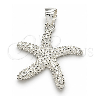 Sterling Silver Fancy Pendant, Polished, Raw, 05.398.0058