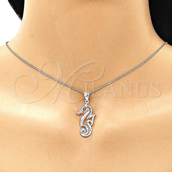 Sterling Silver Pendant — Fancy Pendant Seahorse Design Polished Raw 05. — alternate product view — SKU 149064 | Plata 925 dije — elegante Pendant Seahorse diseño pulido Raw 05. — SKU 149064