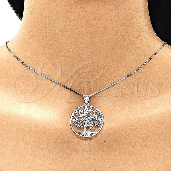 Sterling Silver Pendant — Fancy Pendant Tree Design Polished Raw 05. — alternate product view — SKU 149066 | Plata 925 dije — elegante Pendant Tree diseño pulido Raw 05. — SKU 149066