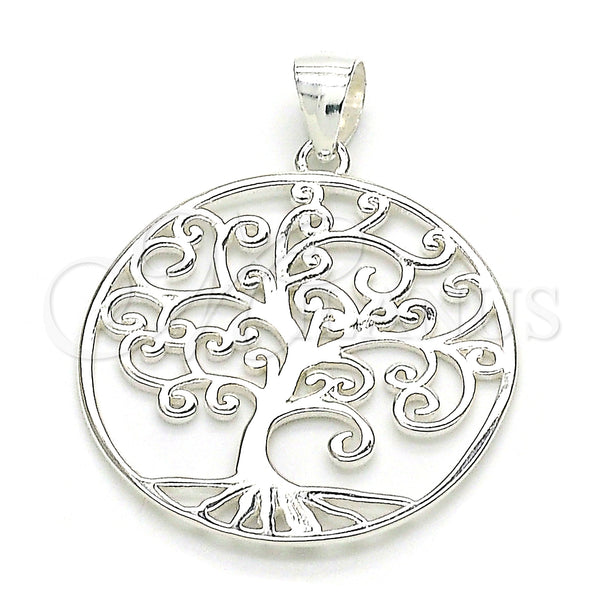 Sterling Silver Pendant — Fancy Pendant Tree Design Polished Raw 05. — main product view — SKU 149066 | Plata 925 dije — elegante Pendant Tree diseño pulido Raw 05. — SKU 149066