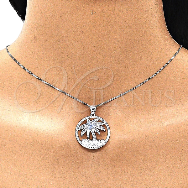 Sterling Silver Pendant — Fancy Pendant Palm Tree Design Polished Raw 05. — alternate product view — SKU 149067 | Plata 925 dije — elegante Pendant Palm Tree diseño pulido Raw 05. — SKU 149067