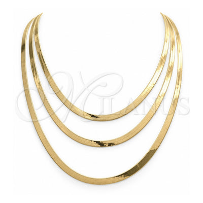 Oro Laminado Basic Necklace, Gold Filled Style Polished, Golden Finish, 04.02.0012.20 (03 MM Thickness, 20 Inches Length)