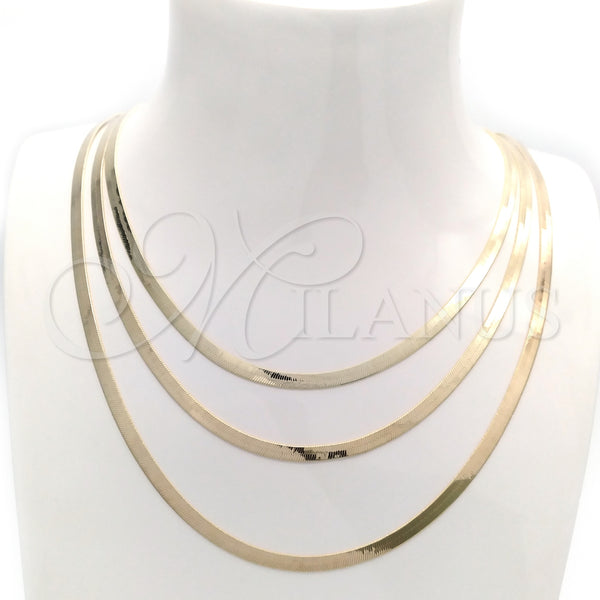Gold Filled Necklace — Basic Necklace Polished 04.02. 03 MM Thickness 20 — main product view — SKU 149166 | Oro Laminado collar — básico Necklace pulido 04.02. 03 MM Thickness 20 — SKU 149166