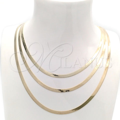 Oro Laminado Basic Necklace, Gold Filled Style Polished, Golden Finish, 04.02.0012.20 (03 MM Thickness, 20 Inches Length)