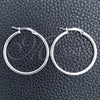 Sterling Silver Small Hoop, Hollow Design, Polished, Silver Finish, 02.389.0186.25