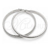 Sterling Silver Large Hoop, Diamond Cutting Finish, Silver Finish, 02.389.0188.50