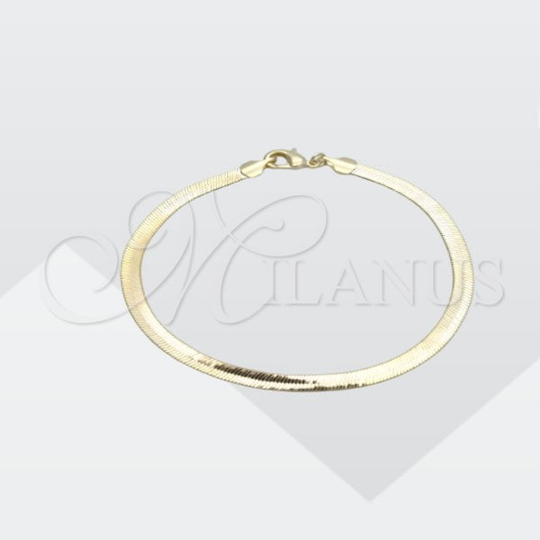 Oro Laminado Basic Bracelet, Gold Filled Style Polished, Golden Finish, 03.02.0085.07 (04 MM Thickness, 7 Inches Length)