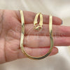 Oro Laminado Basic Necklace, Gold Filled Style Polished, Golden Finish, 04.02.0013.20 (04 MM Thickness, 20 Inches Length)