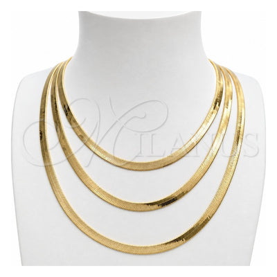 Oro Laminado Basic Necklace, Gold Filled Style Polished, Golden Finish, 04.02.0013.20 (04 MM Thickness, 20 Inches Length)