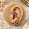 Oro Laminado Earcuff, Gold Filled Style with Multicolor Cubic Zirconia, Polished, Golden Finish, 02.210.0733.1
