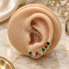 Oro Laminado Earcuff, Gold Filled Style with Multicolor Cubic Zirconia, Polished, Golden Finish, 02.210.0734.1
