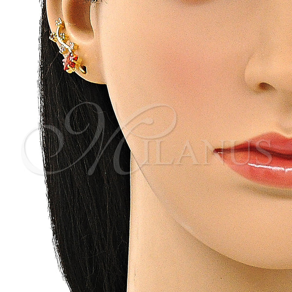 Gold Filled Ring — Earcuff Star Design with Multicolor Cubic Zirconia Polished — alternate product view — SKU 149271 | Oro Laminado anillo — Earcuff estrella diseño with Multicolor Cubic Zirconia pulido — SKU 149271