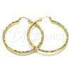 Oro Laminado Large Hoop, Gold Filled Style Polished, Golden Finish, 02.213.0243.1.50