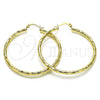 Oro Laminado Large Hoop, Gold Filled Style Polished, Golden Finish, 02.213.0243.1.50