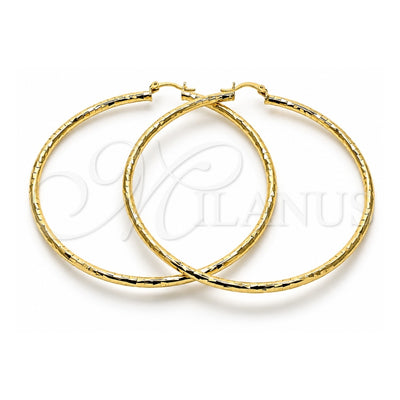 Oro Laminado Extra Large Hoop, Gold Filled Style Polished, Golden Finish, 02.213.0243.1.80