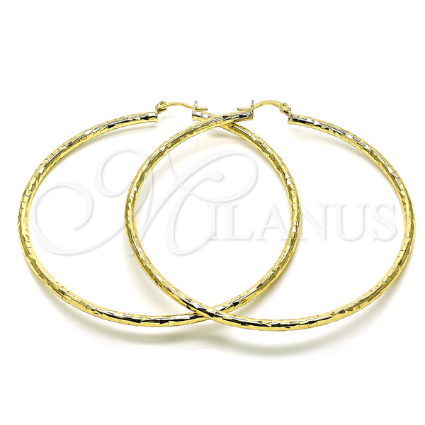 Gold Filled Hoop Earrings — Extra Large Hoop Polished 02. — main product view — SKU 149280 | Oro Laminado aretes de aro — Extra Large Hoop pulido 02. — SKU 149280