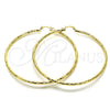 Oro Laminado Extra Large Hoop, Gold Filled Style Polished, Golden Finish, 02.213.0243.1.80
