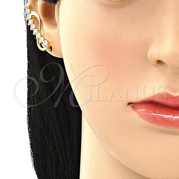 Gold Filled Ring — Earcuff with White Cubic Zirconia Polished 02. — alternate product view — SKU 149281 | Oro Laminado anillo — Earcuff with blanco Cubic Zirconia pulido 02. — SKU 149281