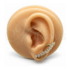 Oro Laminado Earcuff, Gold Filled Style with White Cubic Zirconia, Polished, Golden Finish, 02.210.0737