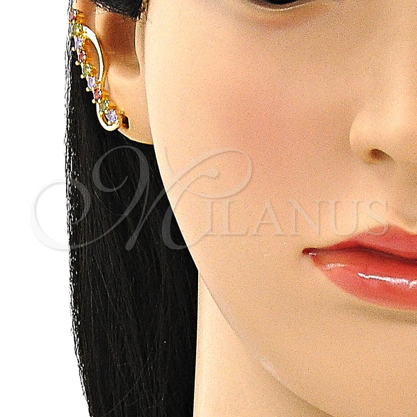 Gold Filled Ring — Earcuff with Multicolor Cubic Zirconia Polished 02. — alternate product view — SKU 149282 | Oro Laminado anillo — Earcuff with Multicolor Cubic Zirconia pulido 02. — SKU 149282