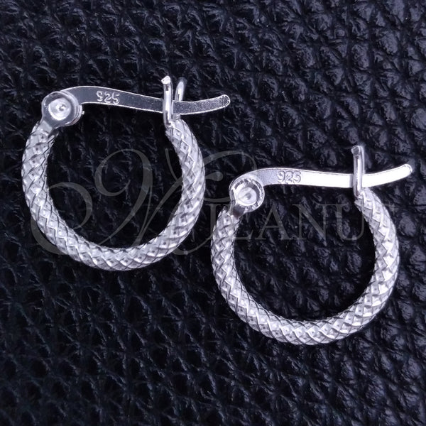 Sterling Silver Hoop Earrings — Small Hoop Hollow Design Diamond Cutting 02. — main product view — SKU 149315 | Plata 925 aretes de aro — Small Hoop Hollow diseño Diamond Cutting 02. — SKU 149315
