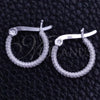 Sterling Silver Small Hoop, Diamond Cutting Finish, Silver Finish, 02.401.0007.12 for wholesale, additional product view 3