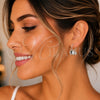 Sterling Silver Small Hoop, Shell and Flower Design, Polished, Silver Finish, 02.401.0009.15