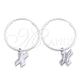 Sterling Silver Small Hoop, Cross Design, Polished, Silver Finish, 02.401.0011.25
