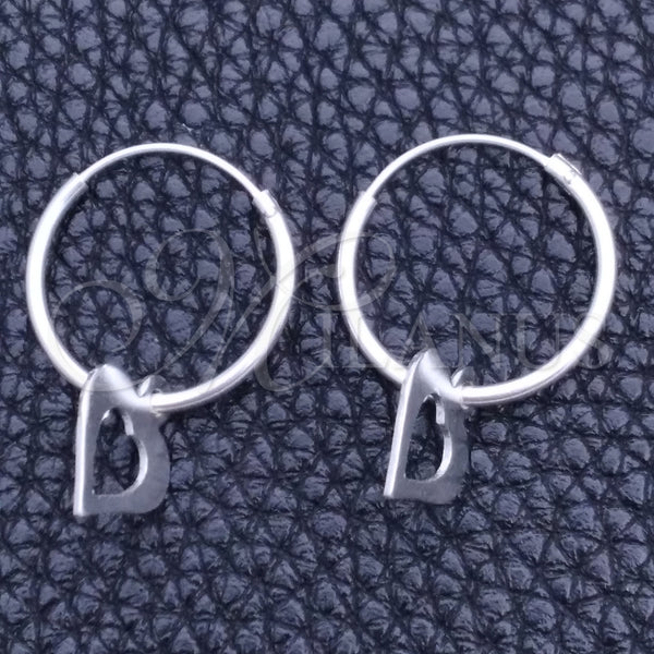 Sterling Silver Hoop Earrings — Small Hoop Heart Design Polished 02. — main product view — SKU 149372 | Plata 925 aretes de aro — Small Hoop corazón diseño pulido 02. — SKU 149372