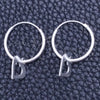 Sterling Silver Small Hoop, Heart Design, Polished, Silver Finish, 02.401.0022.15