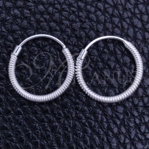 Sterling Silver Hoop Earrings — Small Hoop Twist Design Diamond Cutting 02. — main product view — SKU 149378 | Plata 925 aretes de aro — Small Hoop Twist diseño Diamond Cutting 02. — SKU 149378