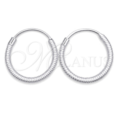 Sterling Silver Small Hoop, Twist Design, Diamond Cutting Finish, Silver Finish, 02.401.0028.12 for wholesale, main product view