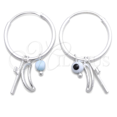 Plateada Plata Esterlina Aretes, vista principal del producto de Plata 925 por Mayoreo, vista principal del producto