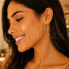 Oro Laminado Stud Earring, Gold Filled Style with Multicolor Cubic Zirconia, Polished, Golden Finish, 02.210.0745.1