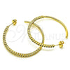 Oro Laminado Stud Earring, Gold Filled Style with Multicolor Cubic Zirconia, Polished, Golden Finish, 02.210.0745.1