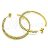Oro Laminado Stud Earring, Gold Filled Style with Multicolor Cubic Zirconia, Polished, Golden Finish, 02.210.0745.1
