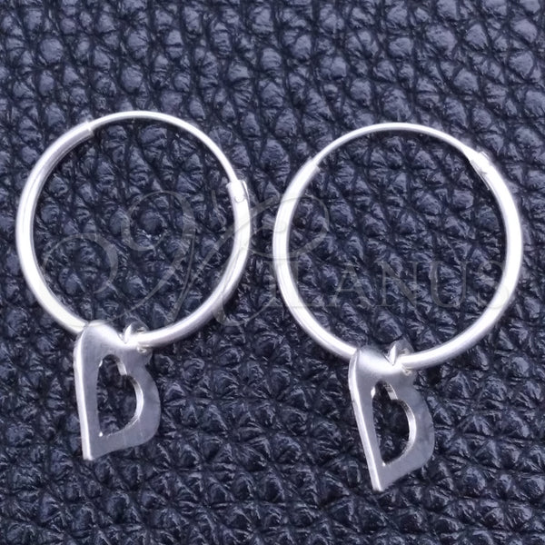 Sterling Silver Hoop Earrings — Small Hoop Heart Design Polished 02. — main product view — SKU 149456 | Plata 925 aretes de aro — Small Hoop corazón diseño pulido 02. — SKU 149456