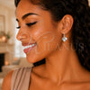 Sterling Silver Small Hoop, Shell and Star Design, Polished, Silver Finish, 02.402.0023.15