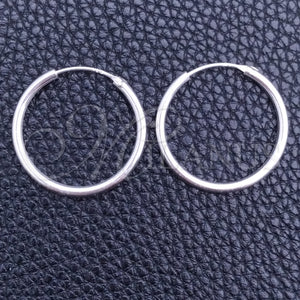 Sterling Silver Hoop Earrings — Small Hoop Polished 02. — main product view — SKU 149495 | Plata 925 aretes de aro — Small Hoop pulido 02. — SKU 149495