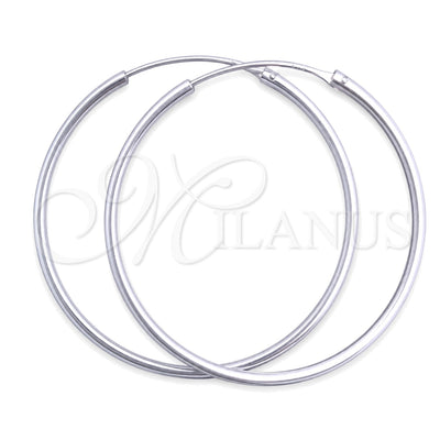 Sterling Silver Medium Hoop, Polished, Silver Finish, 02.397.0037.40 for wholesale, main product view