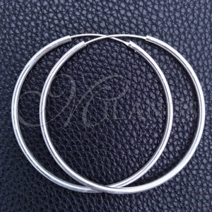 Sterling Silver Hoop Earrings — Large Hoop Polished 02. — main product view — SKU 149497 | Plata 925 aretes de aro — Large Hoop pulido 02. — SKU 149497