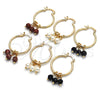 Oro Laminado Small Hoop, Gold Filled Style with Ivory Pearl, Polished, Golden Finish, 02.63.2750.25